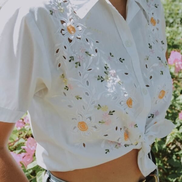 Draped Satin Blouse