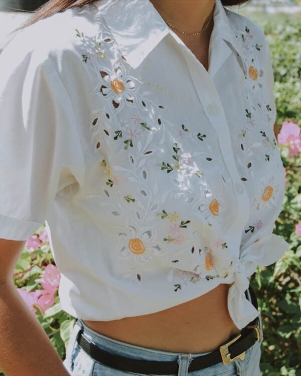 Draped Satin Blouse